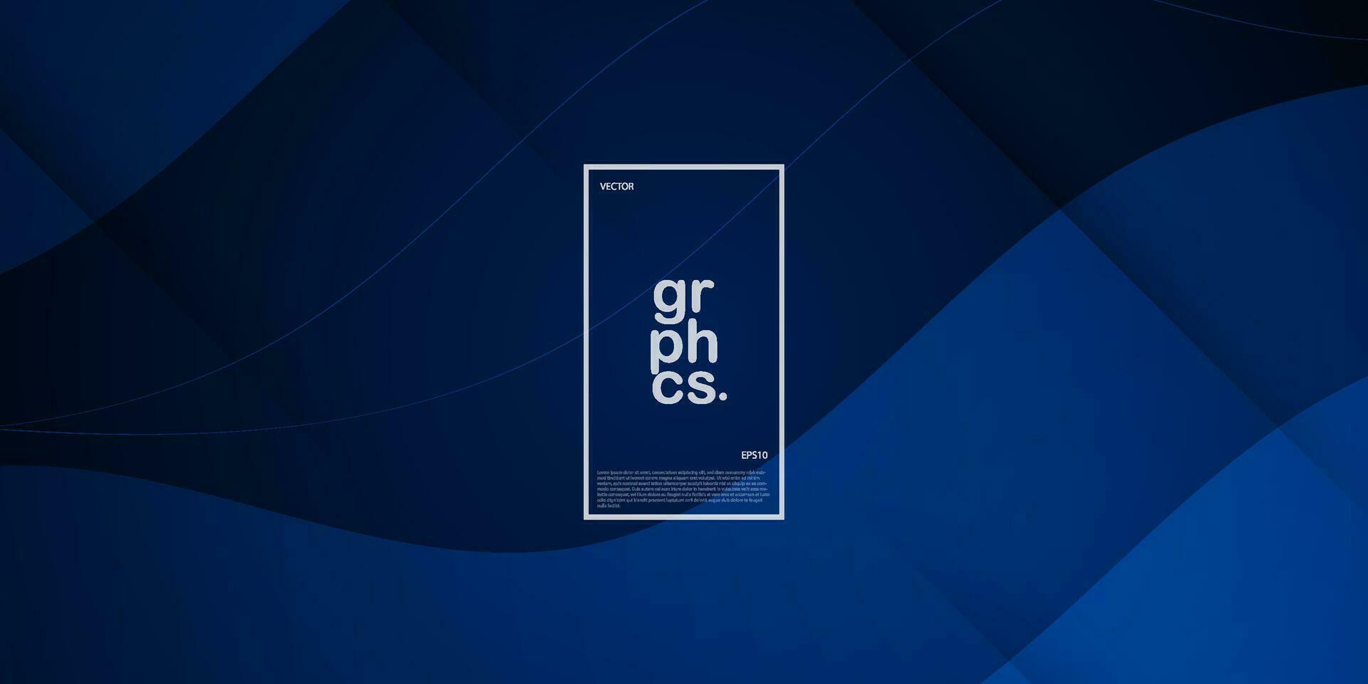 Abstract dark blue luxury backgrounds with wave geometric graphic elements for poster, flyer, digital board and concept design. Eps10 vector