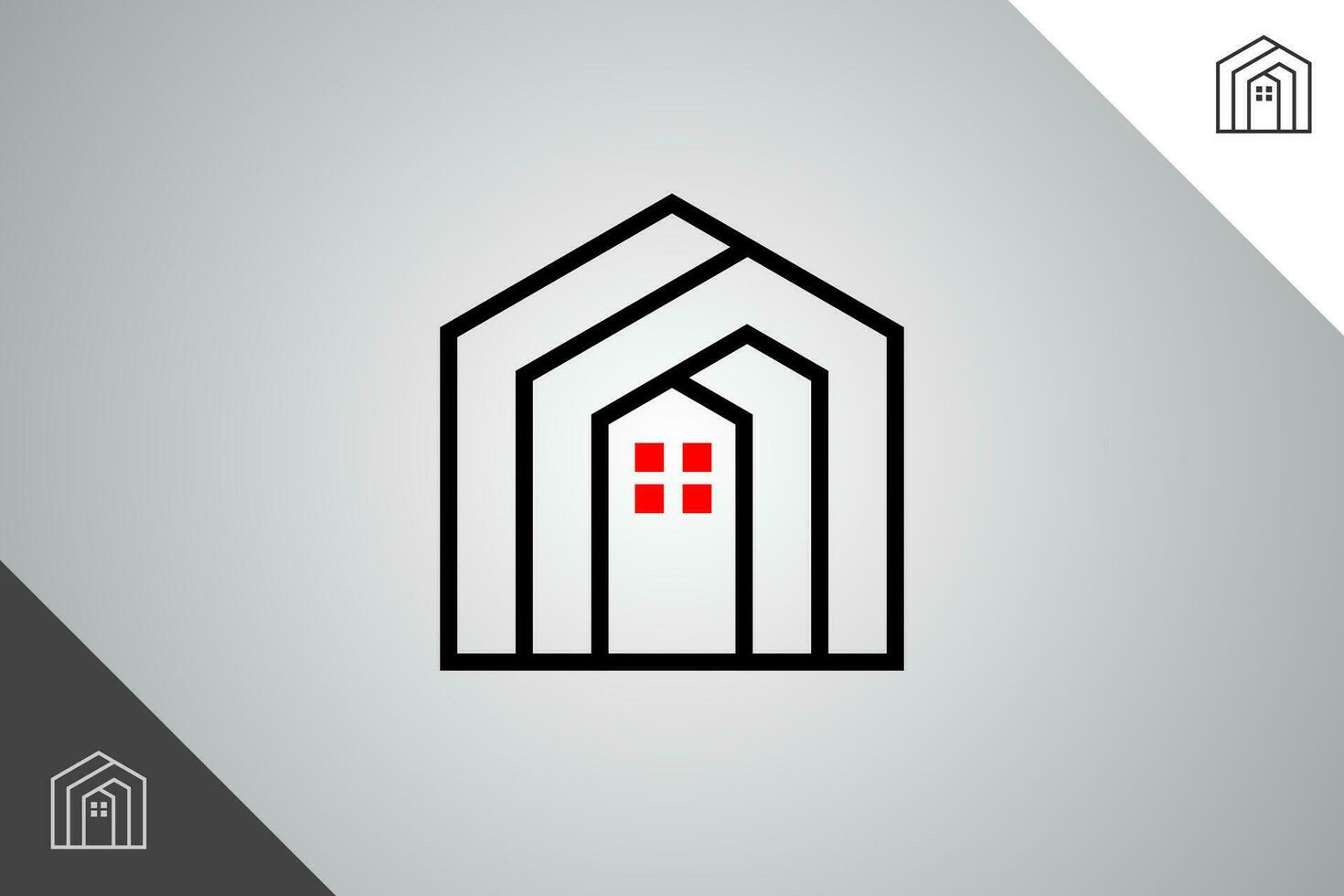 Real estate modern logotype. Architect and construction brand identity design template. Perfect logo for business related to construction industry. Isolated background. Vector eps 10.