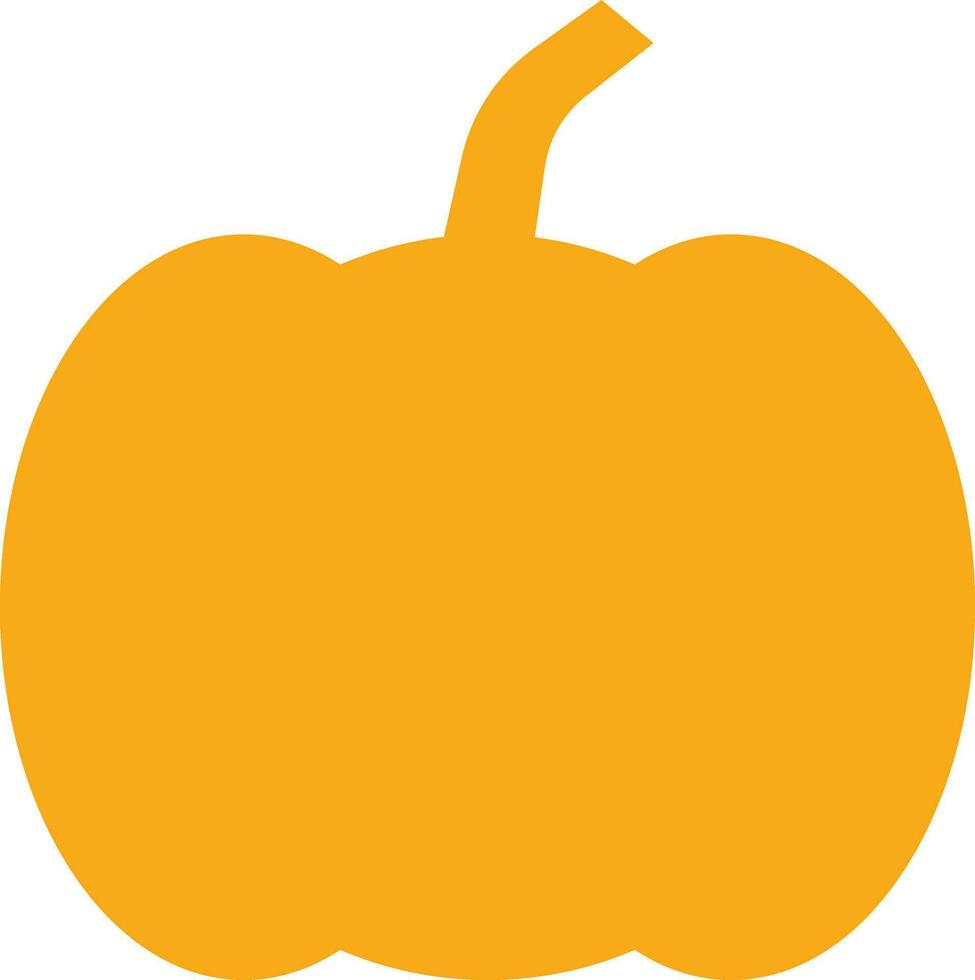 naranja calabaza icono vector aislado en blanco antecedentes