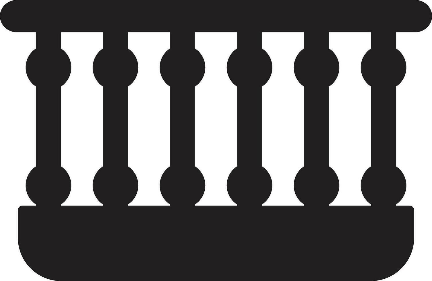 Balcony icon vector isolated on white background