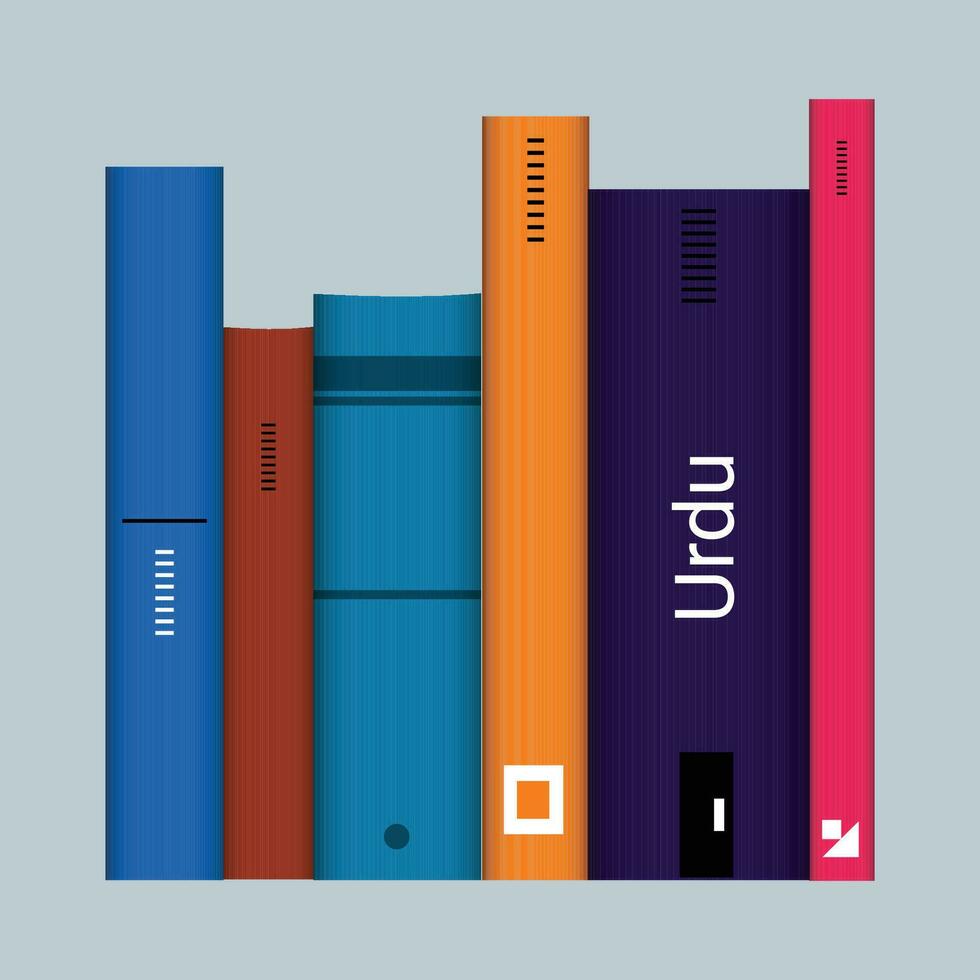 Set of books stickers. Open book, plant, and stacks of books to read in flat design style. World book day. Vector. vector