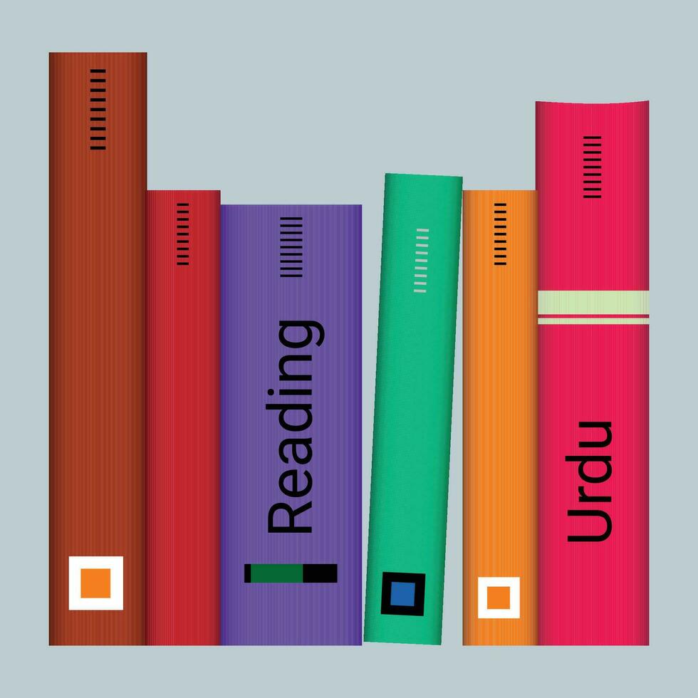 conjunto de libros pegatinas abierto libro, planta, y pilas de libros a leer en plano diseño estilo. mundo libro día. vector. vector