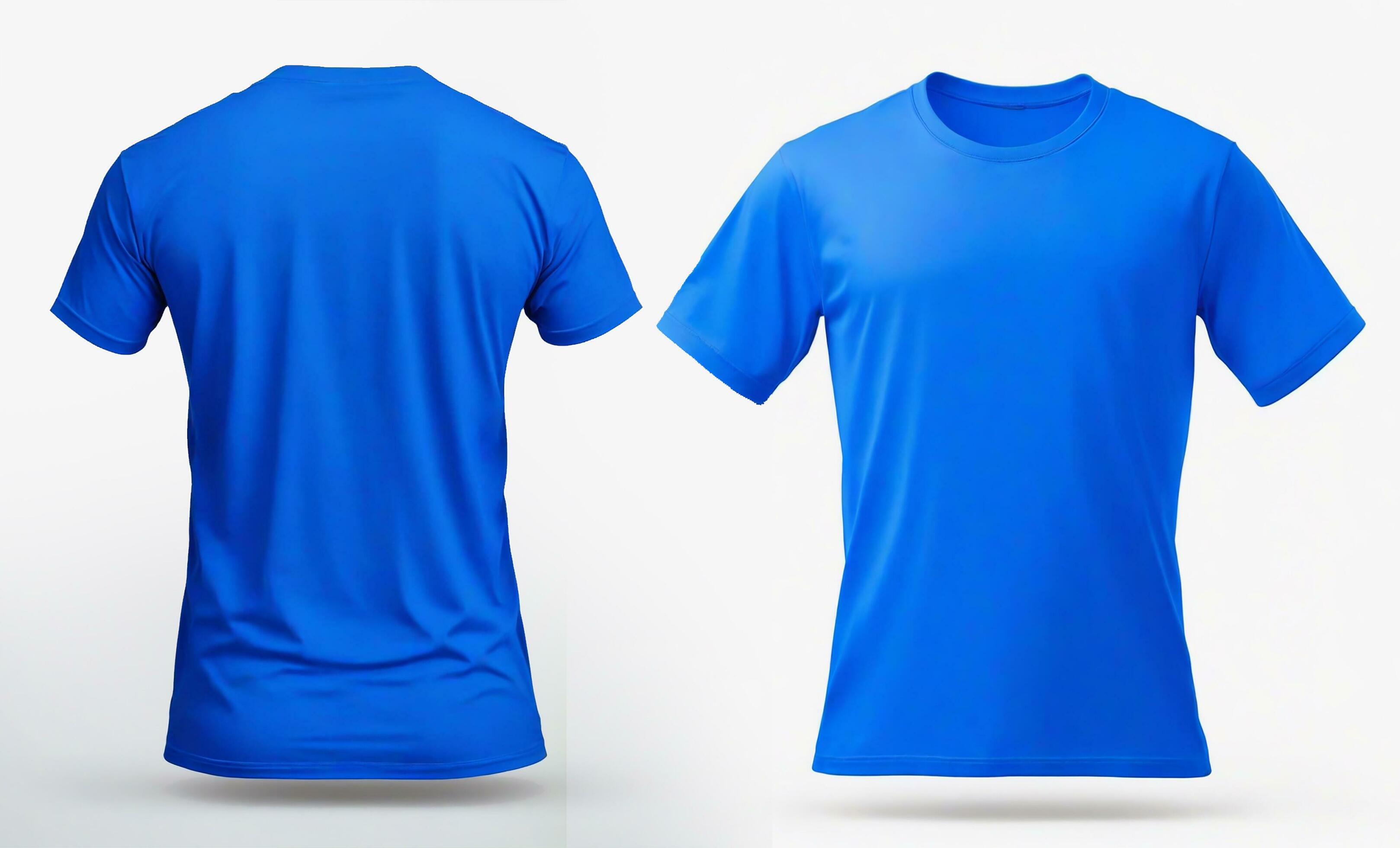 AI generated Blank T-shirt mockup, back view, front view, isolated on ...