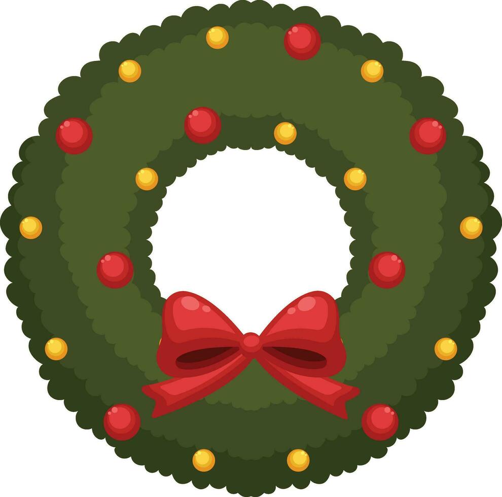 Christmas decoration item collection vector