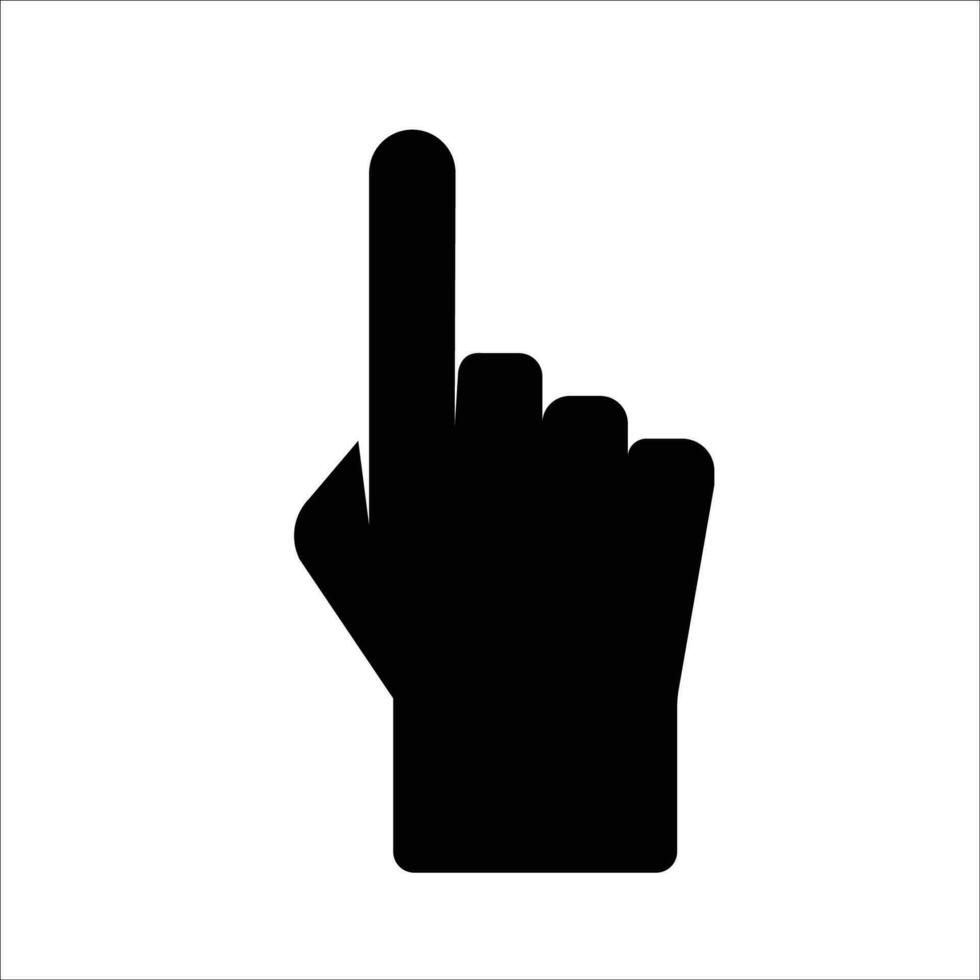 Finger icon stock vector illustration