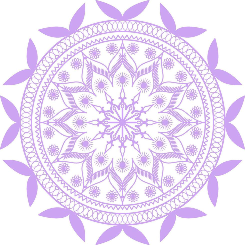 mándala étnico decorativo elemento. islam, Arábica, indio, y otomano motivos eso es un circular y floral ilustrado diseño. vector