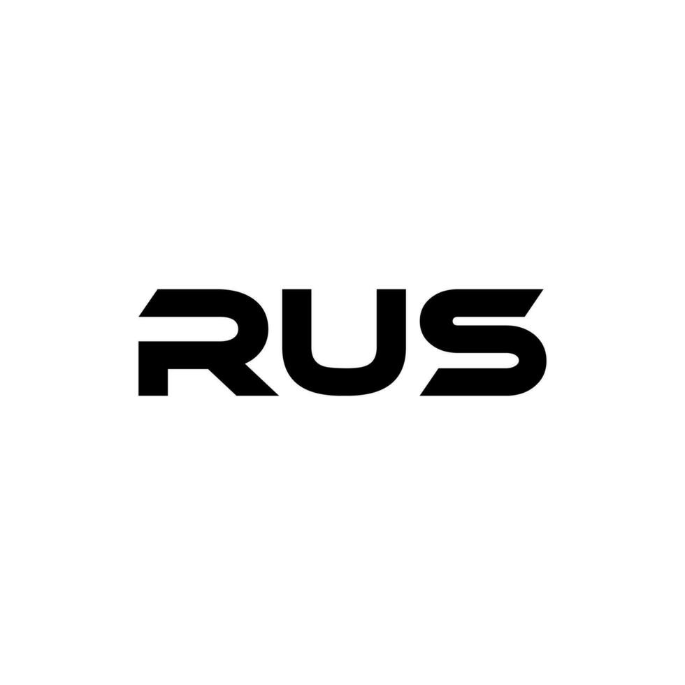 RUS Letter Logo Design, Inspiration for a Unique Identity. Modern Elegance and Creative Design. Watermark Your Success with the Striking this Logo. vector