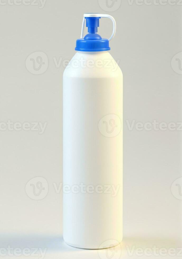 AI generated A Foam Tube Bottle Isolated On A White Background. AI Generated photo