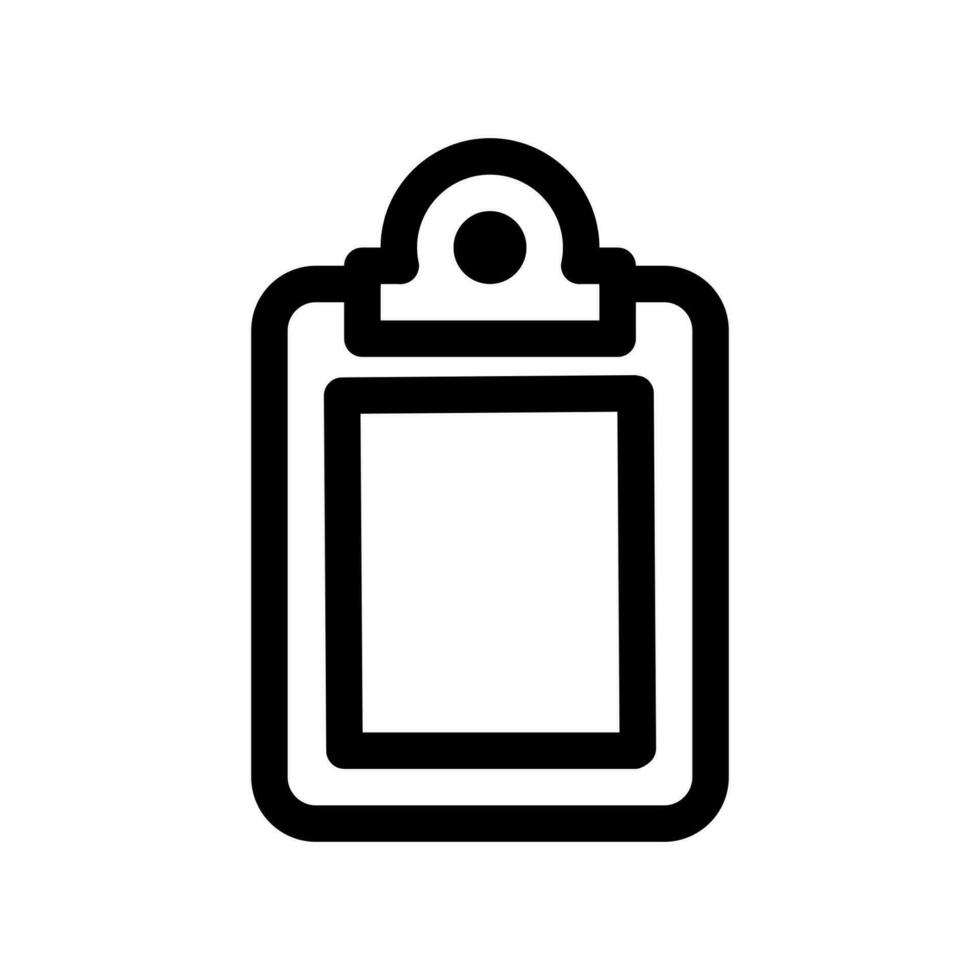 clipboard outline icon pixel perfect for website or mobile app vector