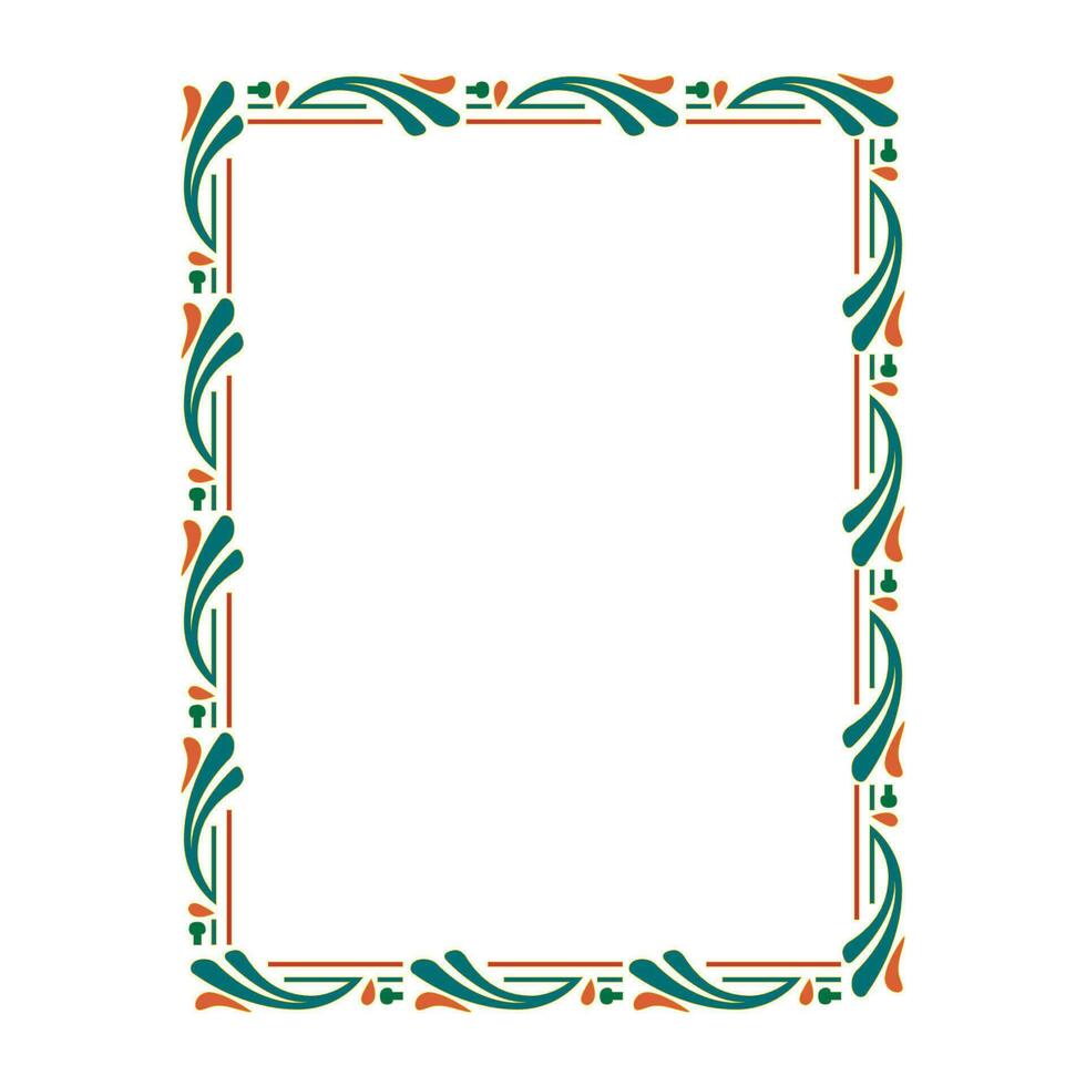 abstract frame with repeating patterns and unique colors vector