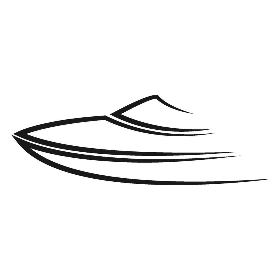 speedboat icon vector