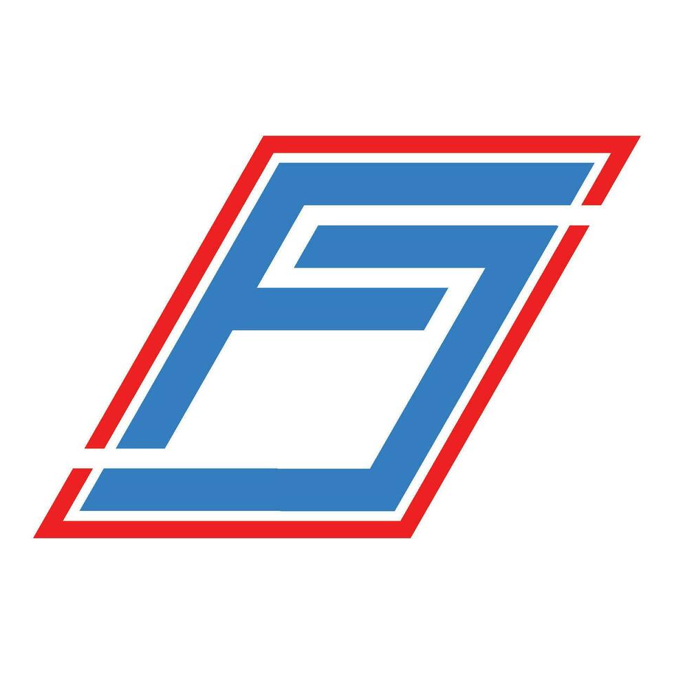 letter fj logo vector