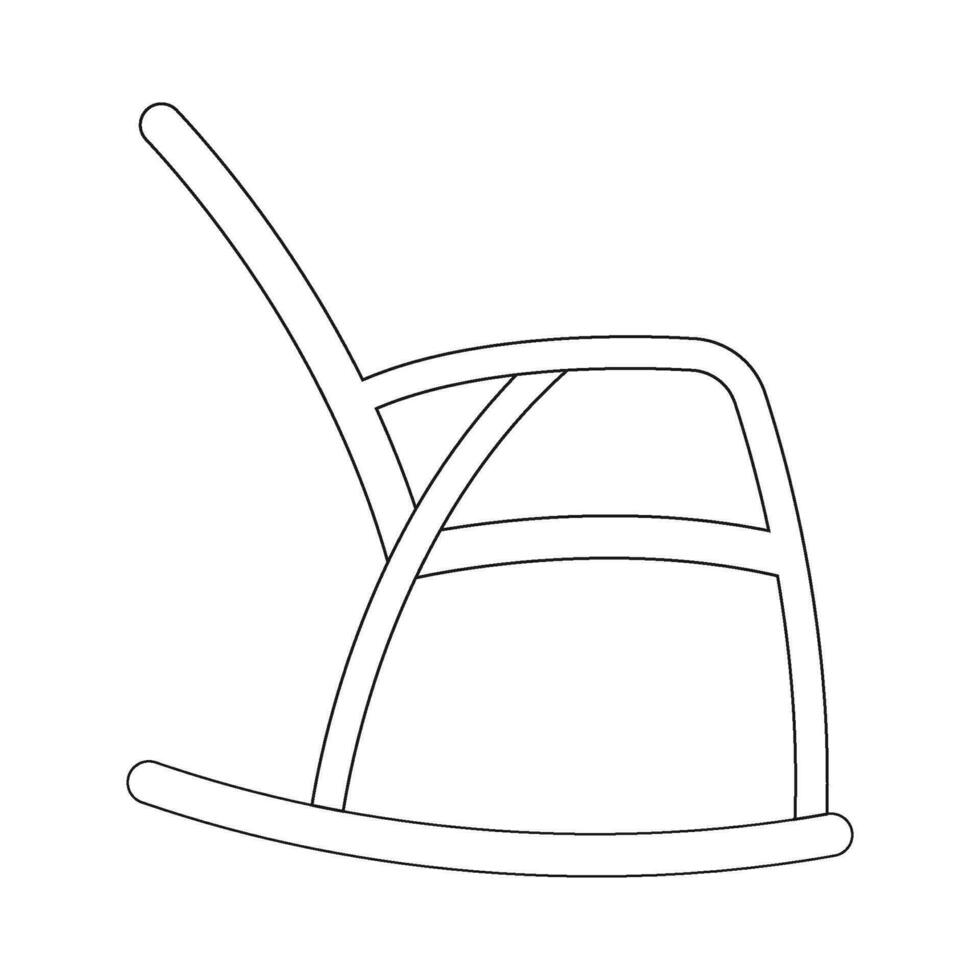 Rocking chair icon vector