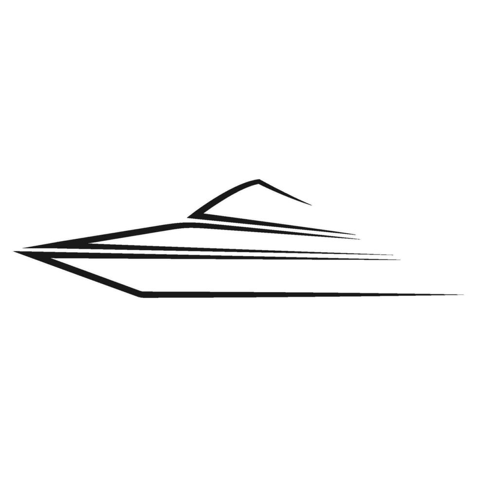 speedboat icon vector