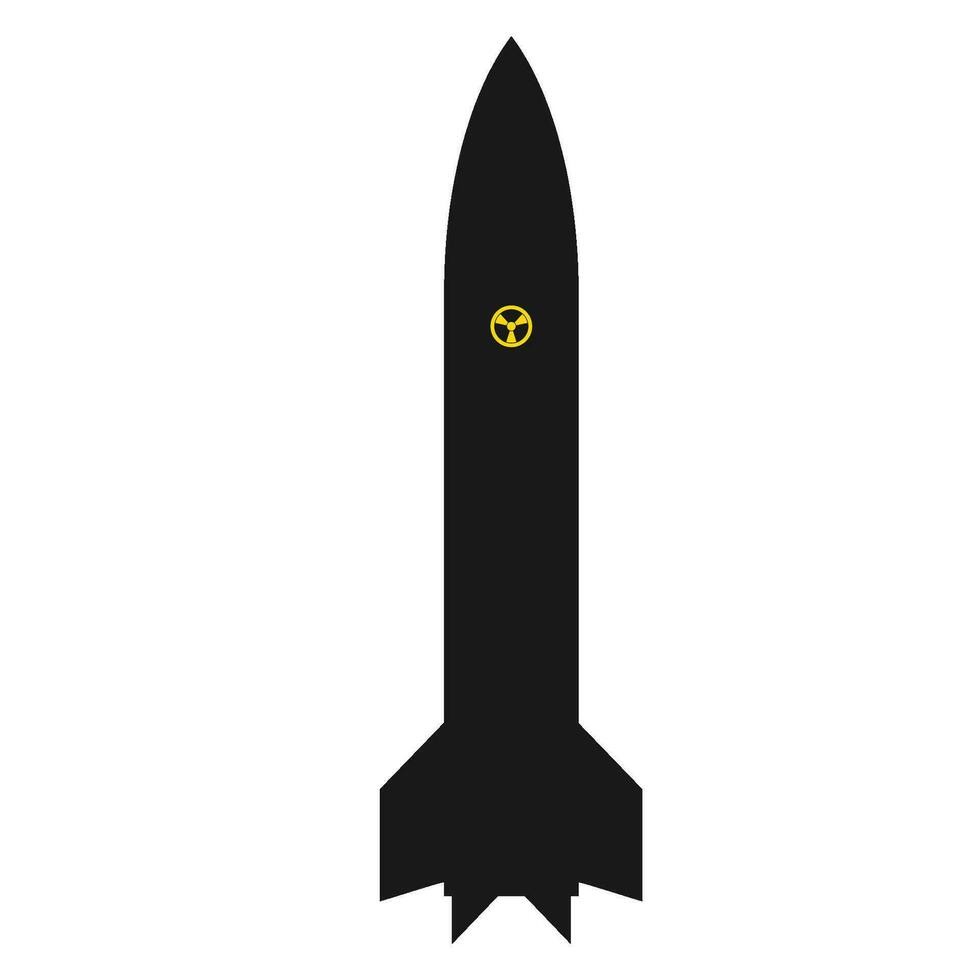 nuclear bomba icono, vector