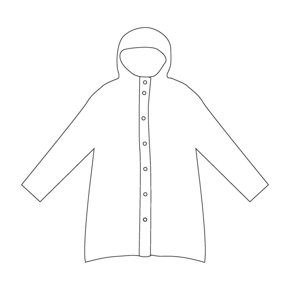 Raincoat icon vector