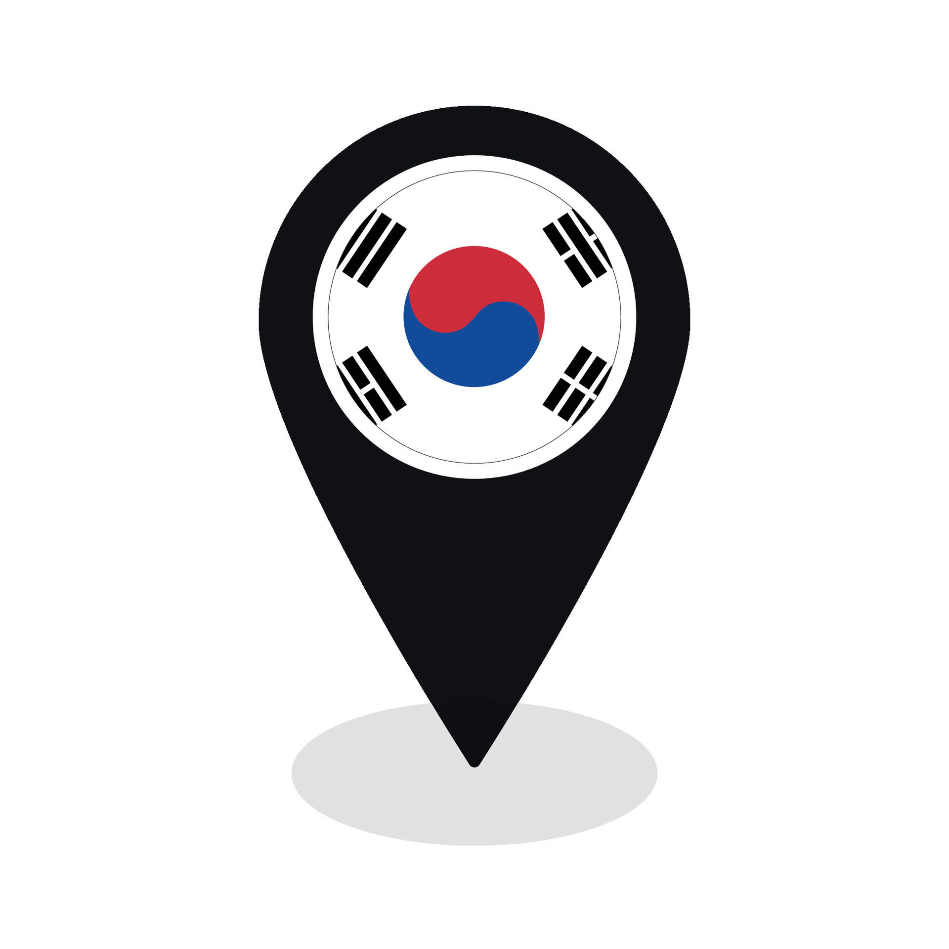 flag-of-south-korea-flag-on-map-pinpoint-icon-isolated-black-color