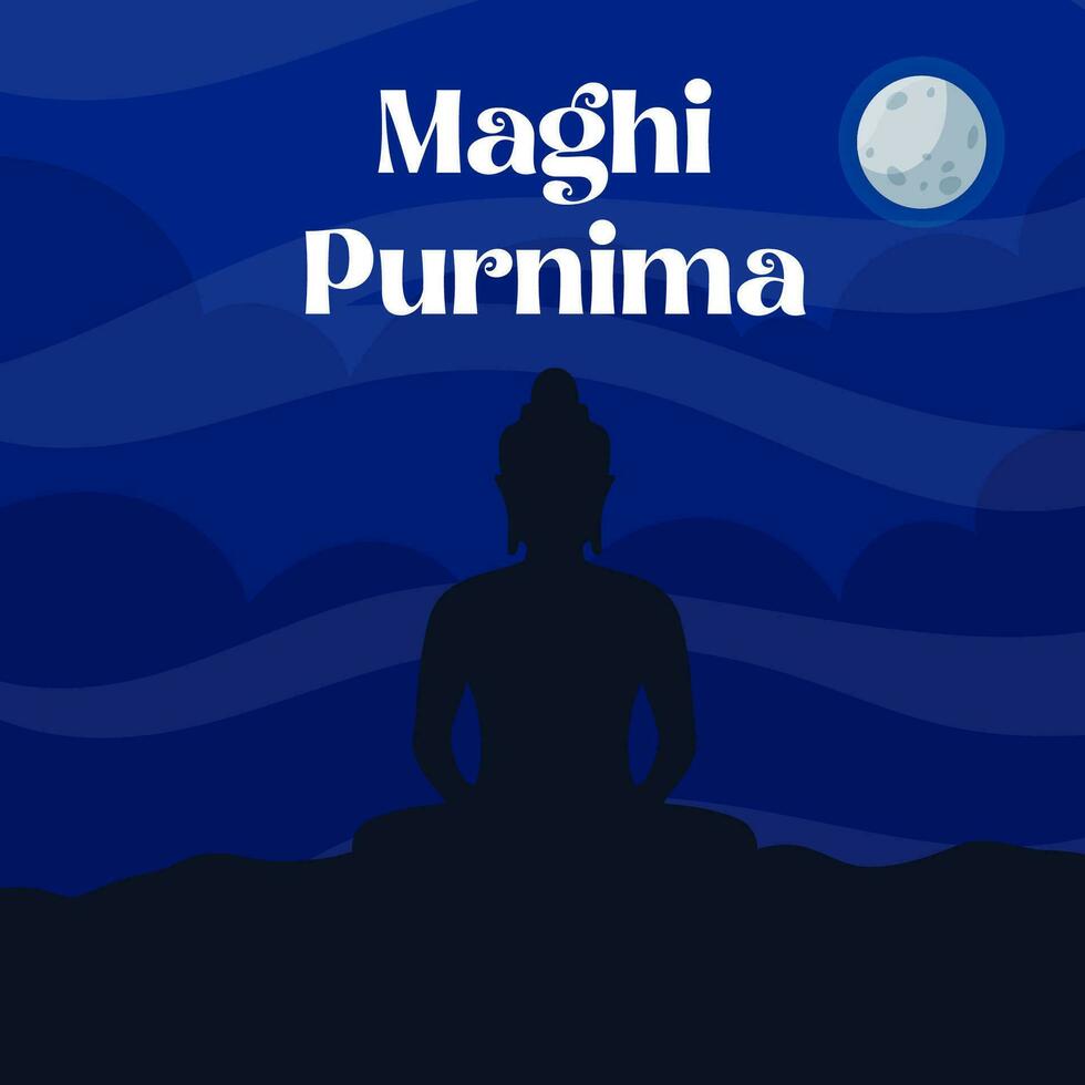 Happy Maghi Purnima Day. The Day of Bangladesh illustration vector background. Vector eps 10