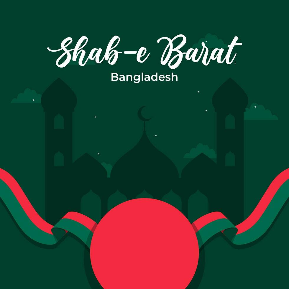 contento shab-e barrat día. el día de Bangladesh ilustración vector antecedentes. vector eps 10