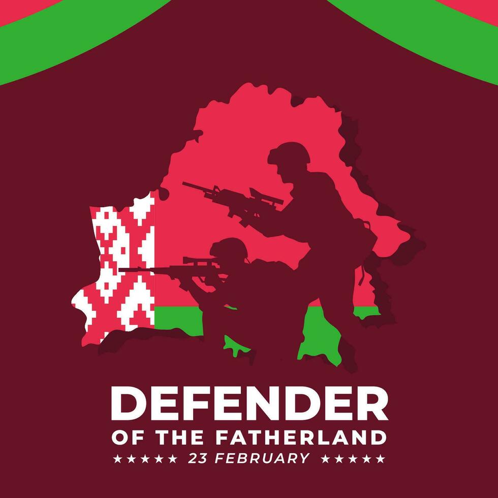 Defender of the Fatherland Day. The Day of Belarus illustration vector background. Vector eps 10