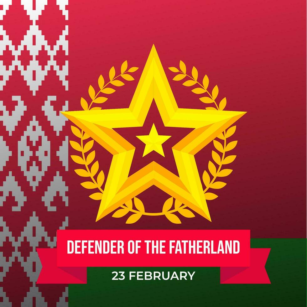 Defender of the Fatherland Day. The Day of Belarus illustration vector background. Vector eps 10