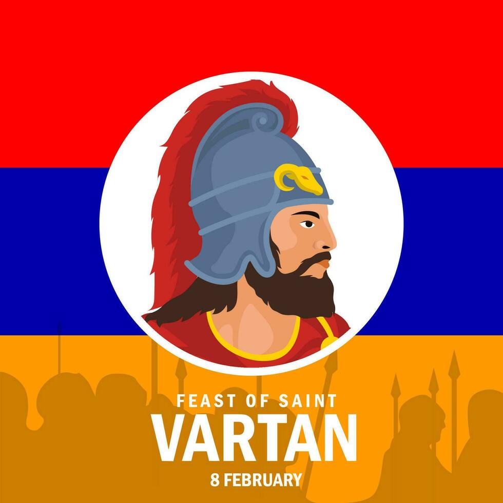 Feast of Saint Vartan Day. The Day of Benin illustration vector background. Vector eps 10