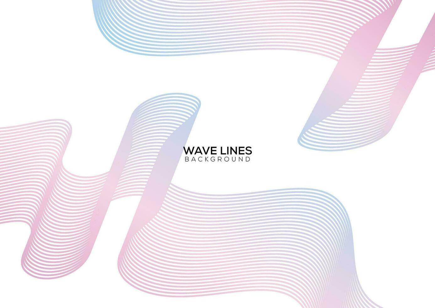 abstract gradient flowing waves background vector