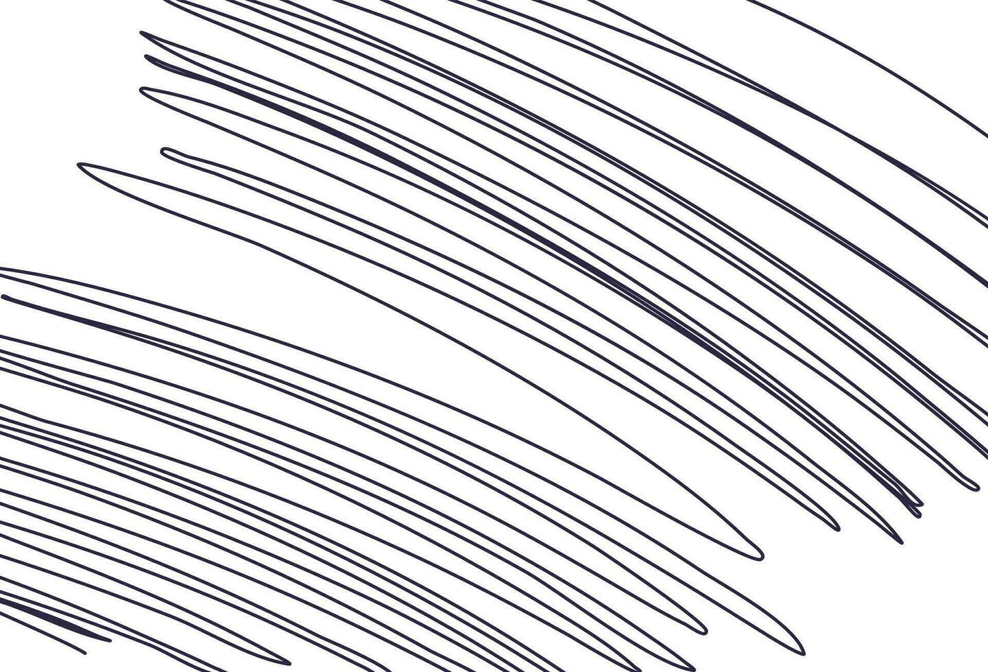 Abstract background of curved hand drawn lines. Pencil scribble vector set. Childish drawing. Wavy lines. Vector Illustration.