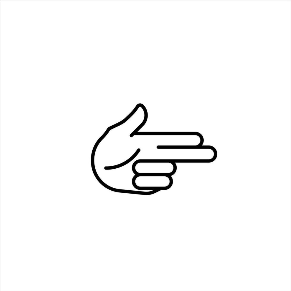 Finger icon stock vector illustration