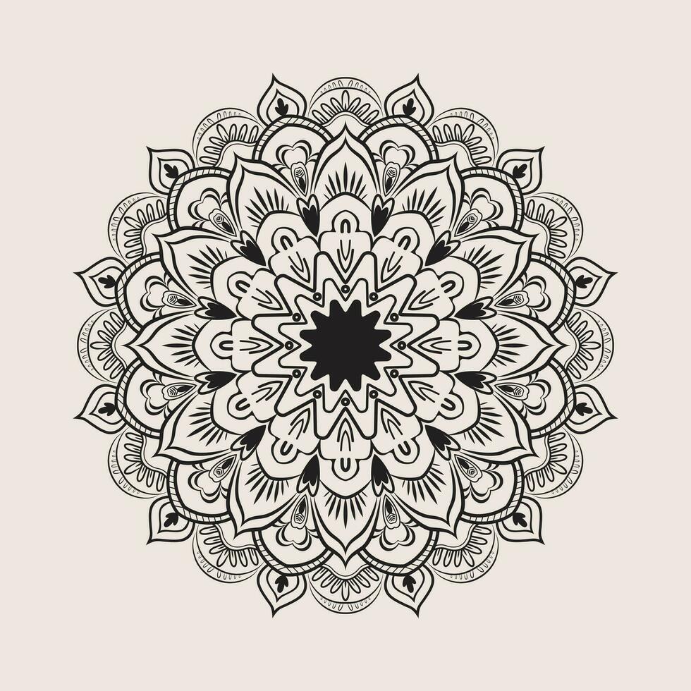 Vector Illustration of Mandala Design 2023