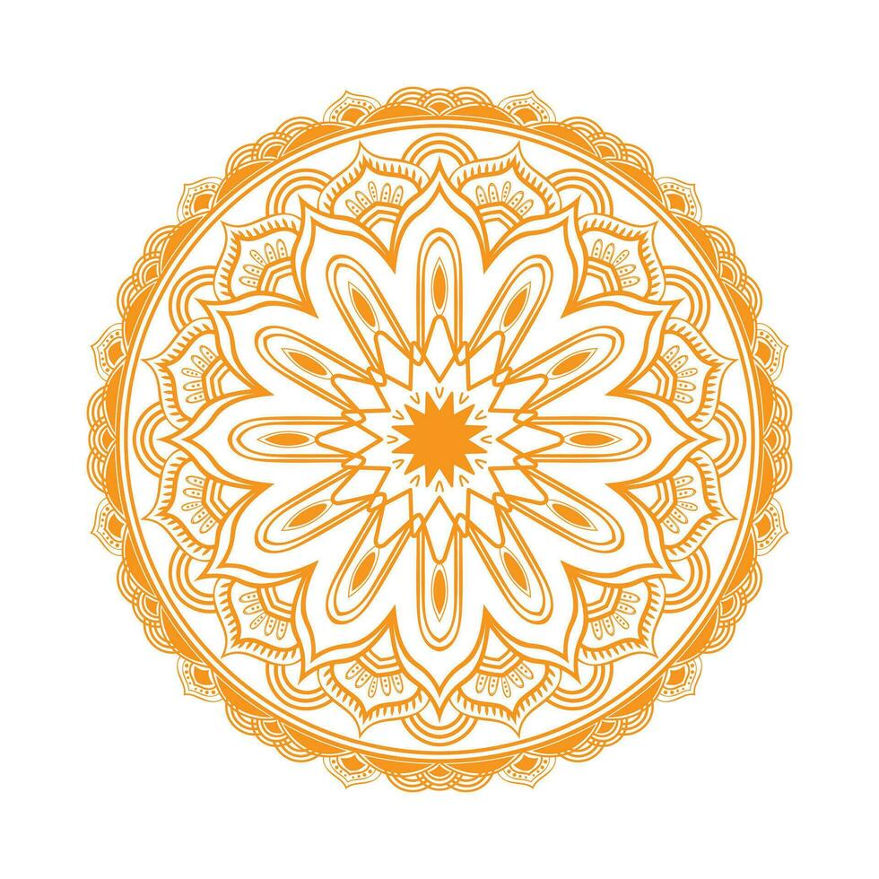 vector ilustración de mandala diseño 2023