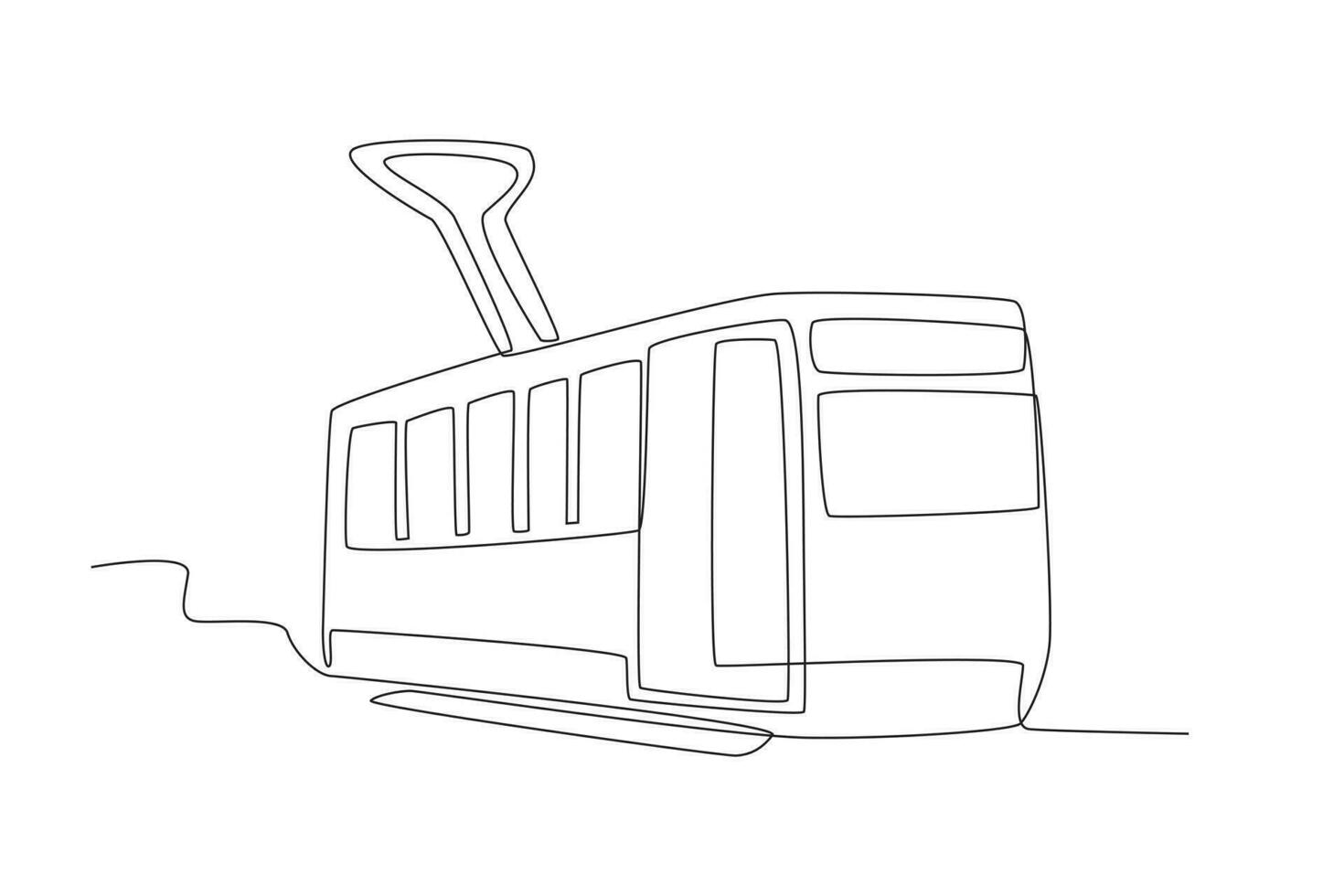 A modern rail transport vector