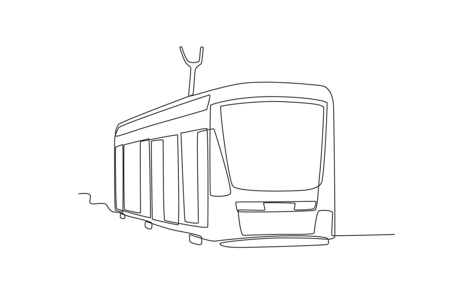Front view of a running train vector