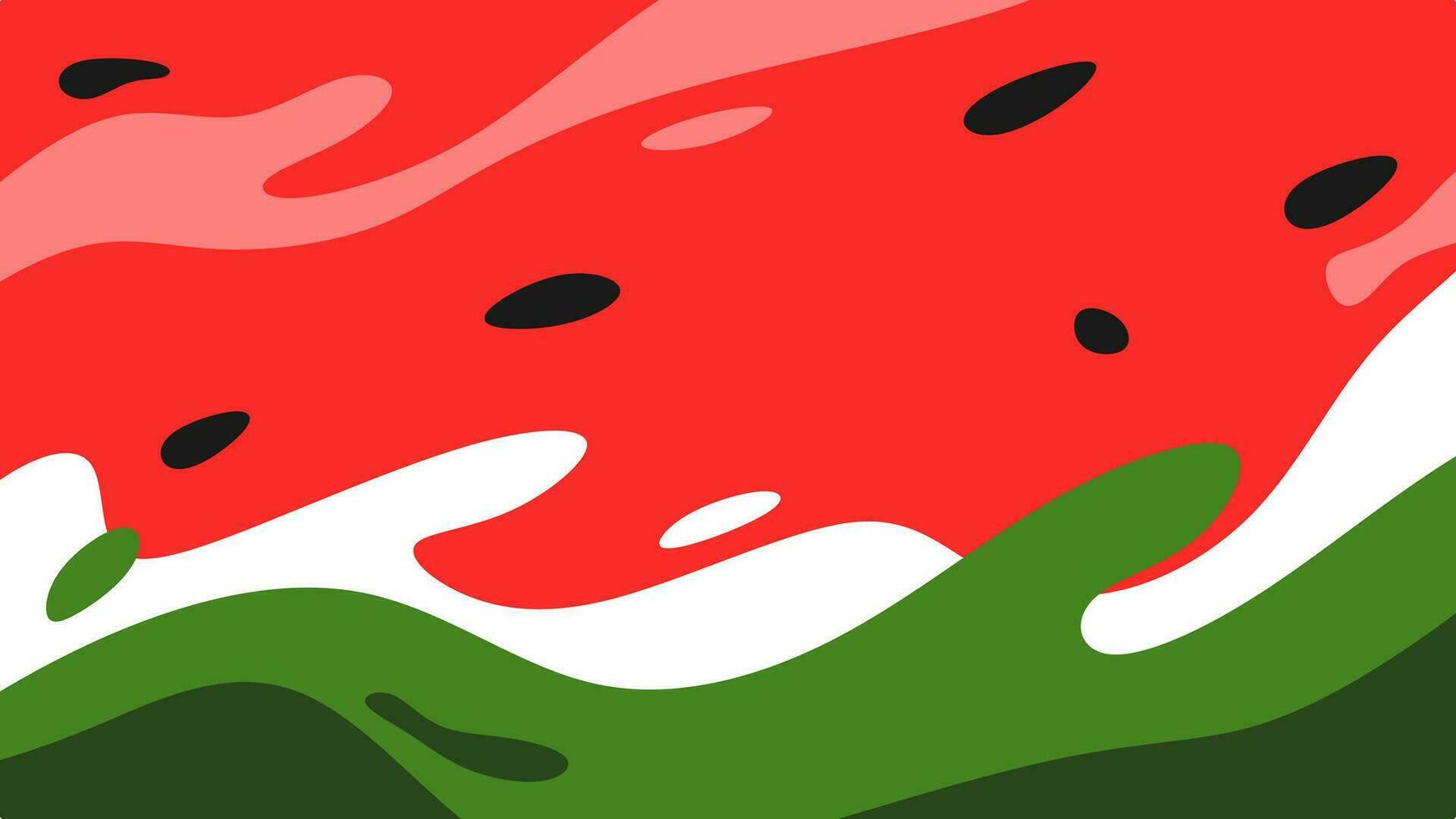 watermelon liquid abstract background. flat vector illustration.