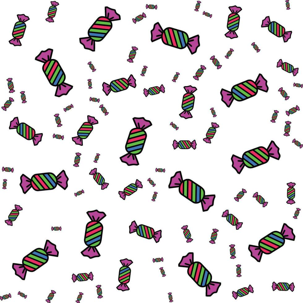 Irregular Abstract Geometric Candy Pattern vector