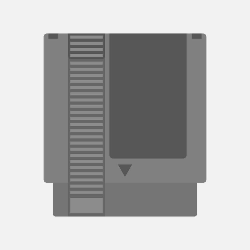 Vector Flat Old Game Cartridge illustration