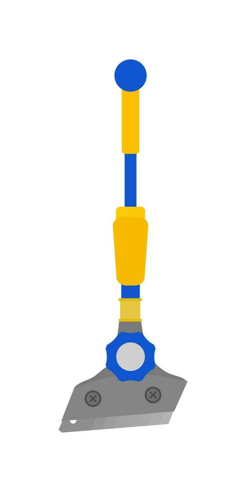 Razor Blade Scraper tool vector flat illustration