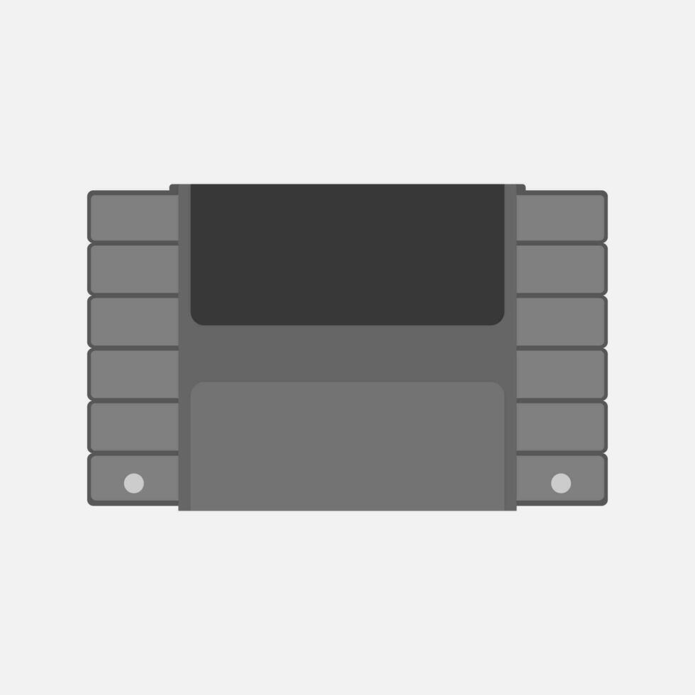 Vector Flat Old Game Cartridge illustration