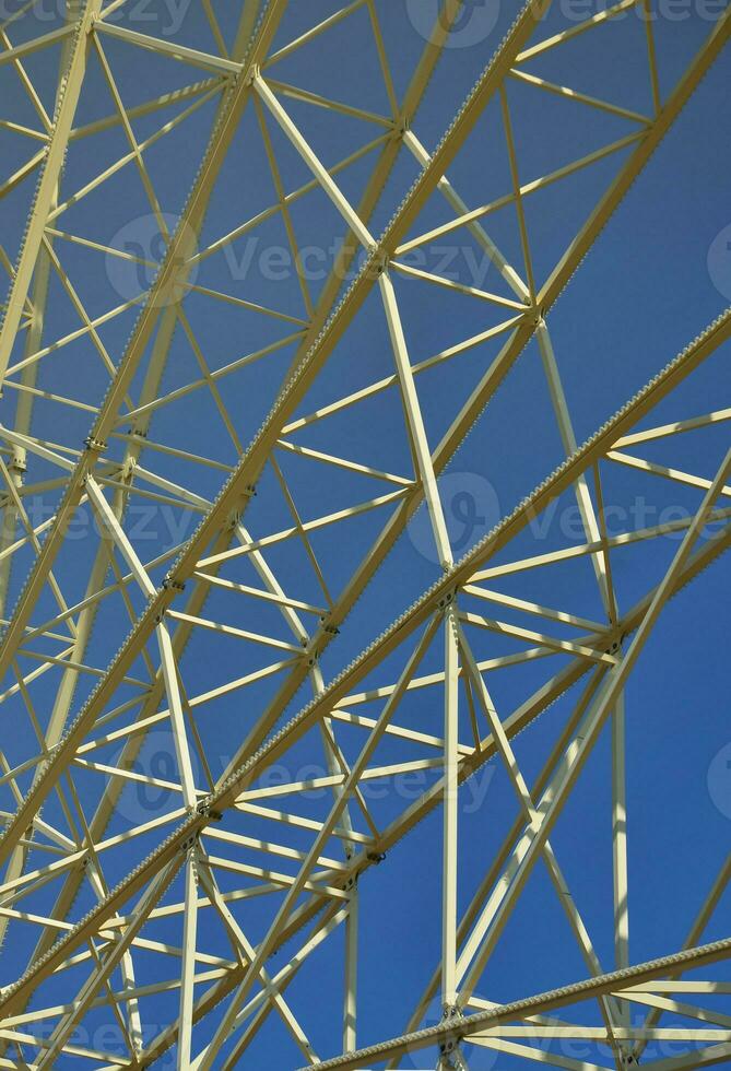 Structural details of a ferris wheel in an amusement Park photo