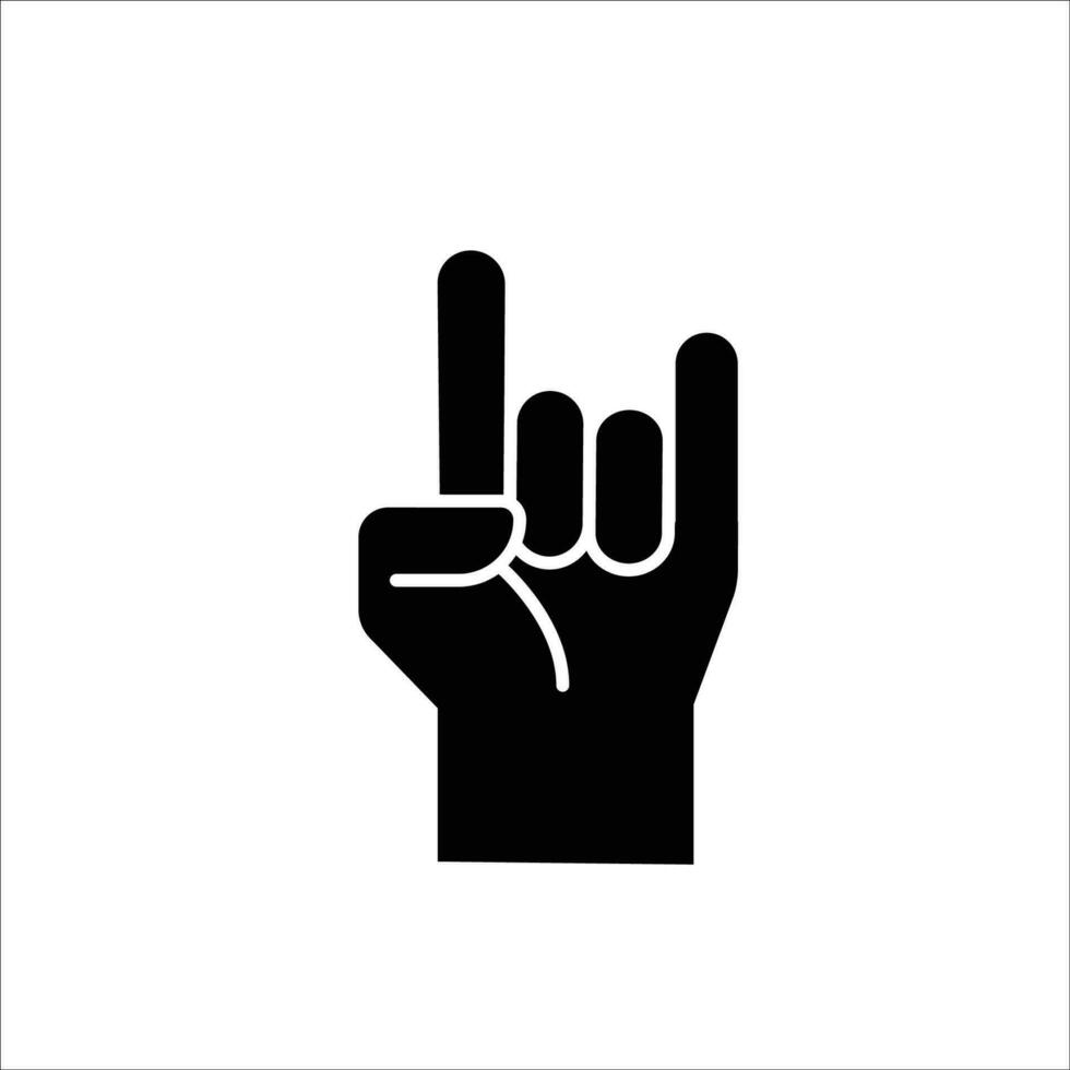 Finger icon stock vector illustration