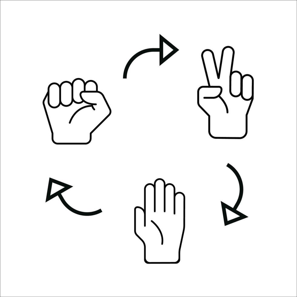 Finger icon stock vector illustration