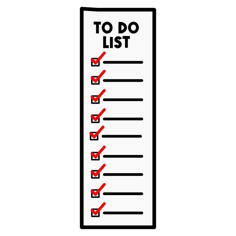 flat design vector illustration with carrying to do list