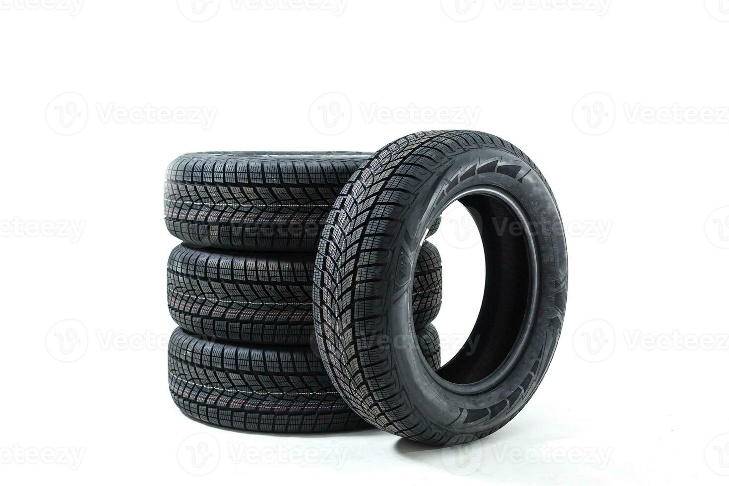 Car tire isolated on white background. photo