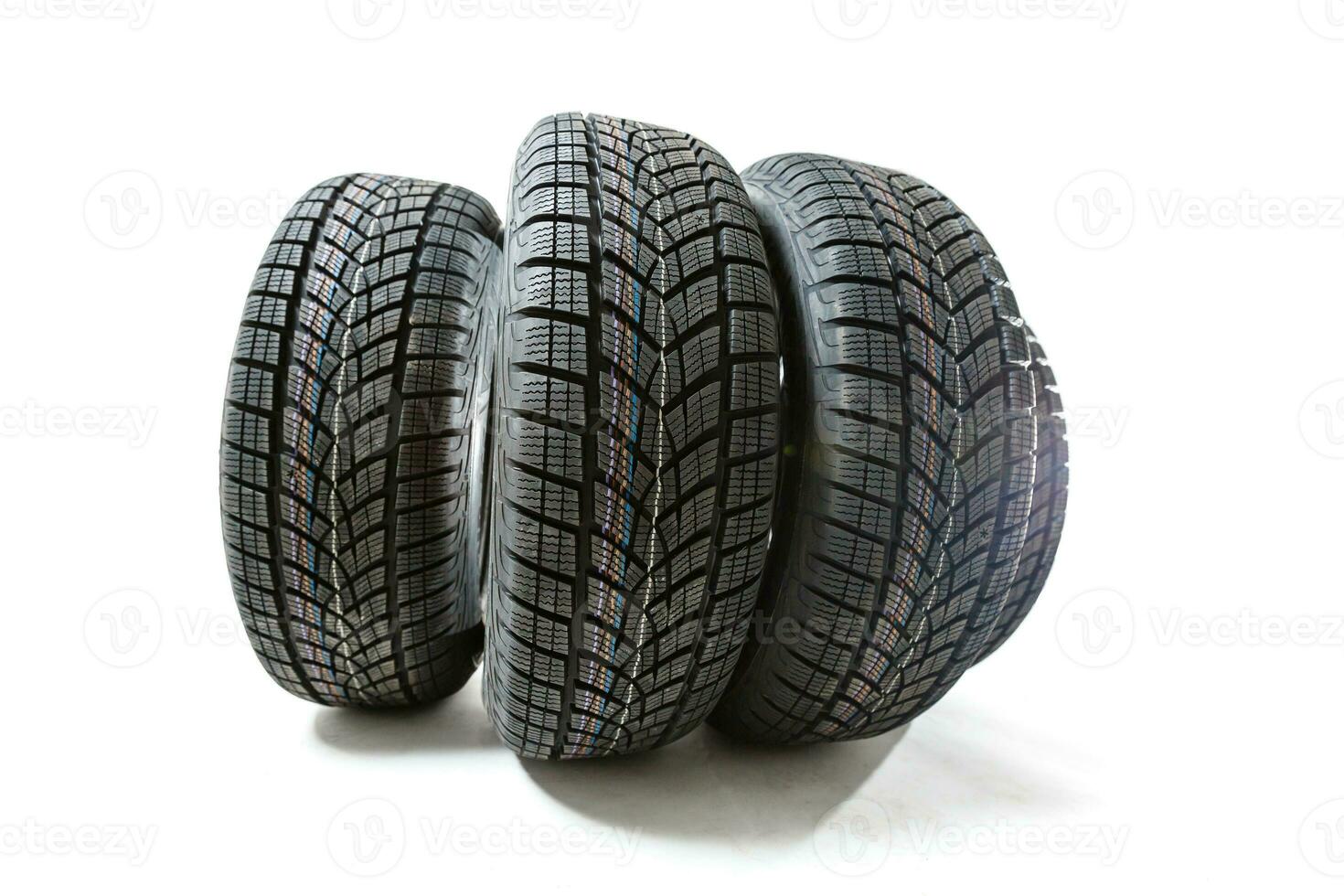 Car tire isolated on white background. photo