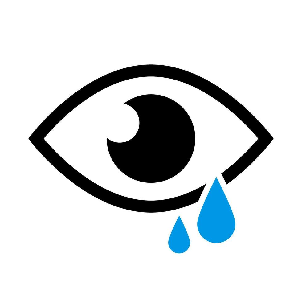 llorando ojo icono. llorar ojo. vector. vector