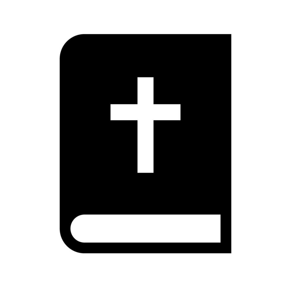 Simple Christian Bible icon. Vector. vector