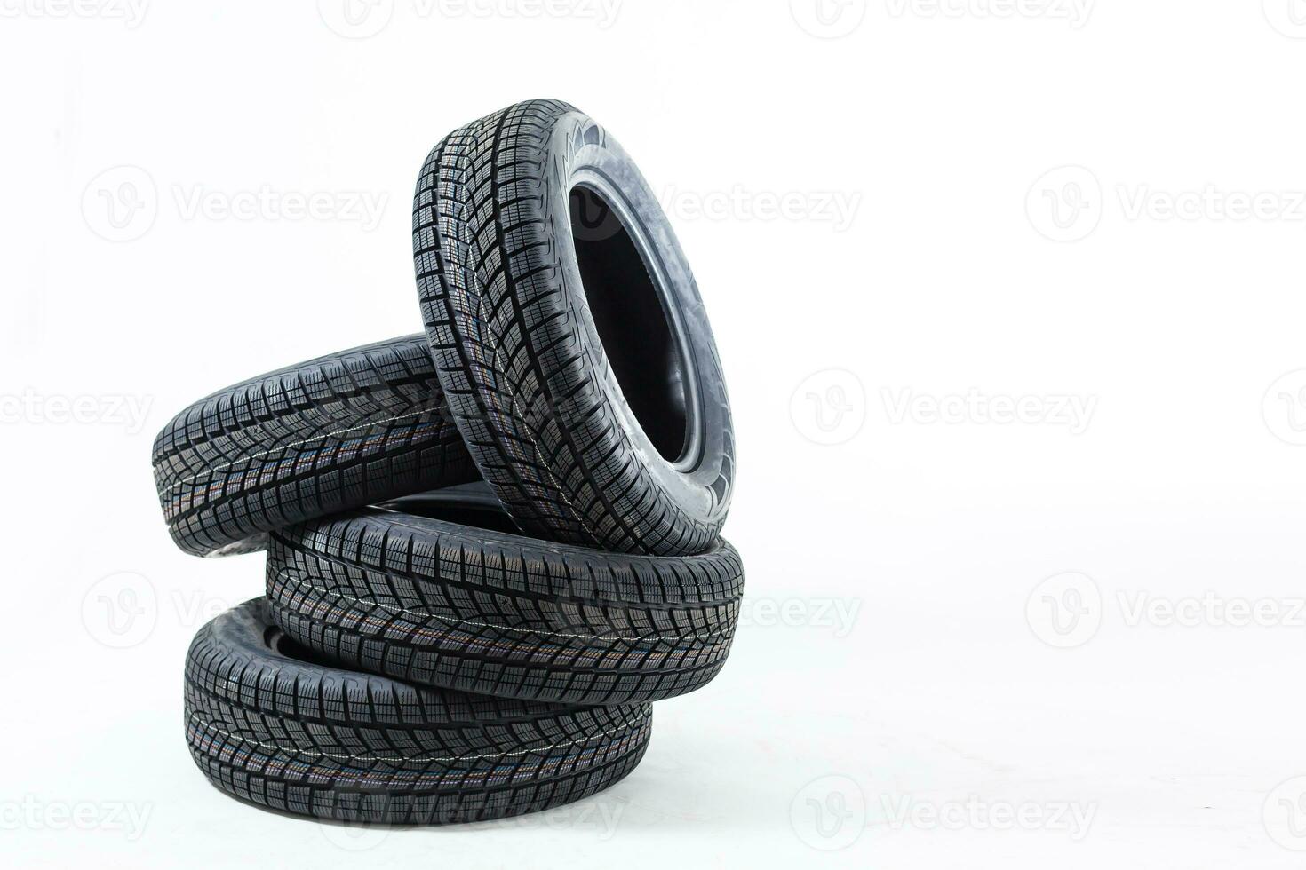 Car tire isolated on white background. photo
