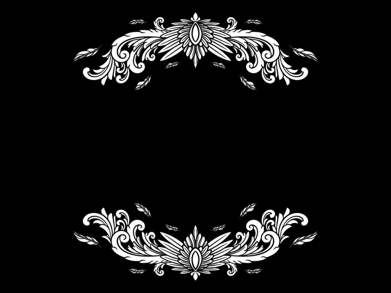 Vintage ornament for pole luxury simple vector