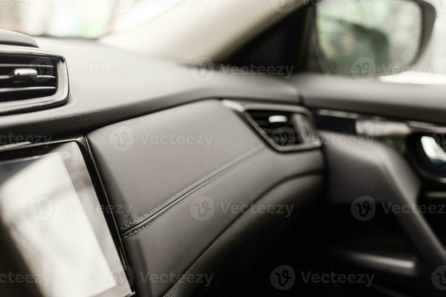 Close up of air conditioner in modern car photo