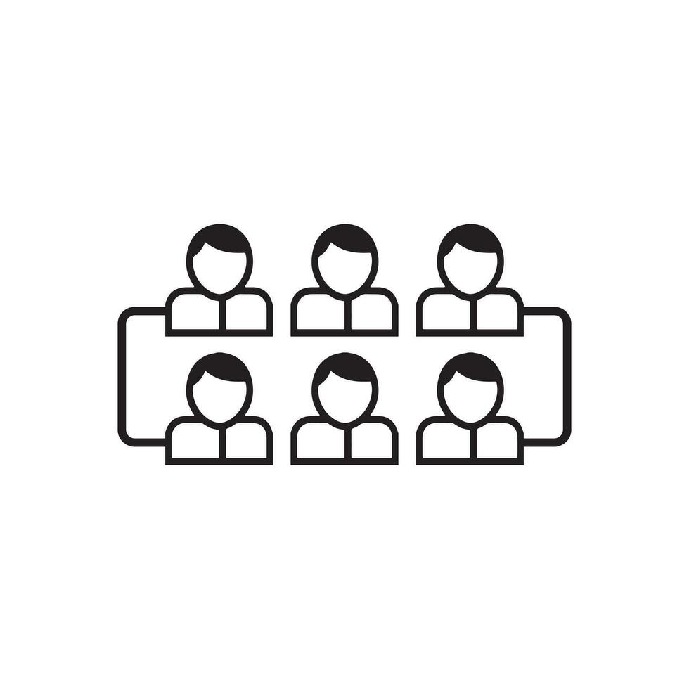 corporate work icon. office work, people, accounting service icon. marketing employee, team help icon. vector